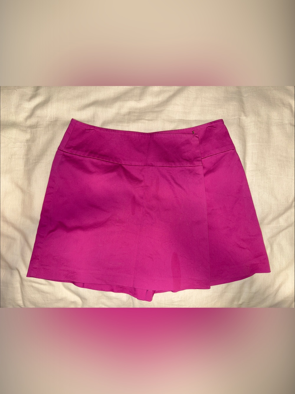 Vintage Y2K Cache Fuchsia Girlie Pop High-Waist Skort